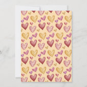 Cute Valentijnsdag Cupcake and Coffee Mok Couple Kaart (Achterkant)