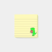 Cute Valentijnsdag Dinosaur, 3x3 Post-it® Notes (Voorkant)