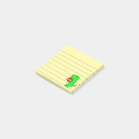 Cute Valentijnsdag Dinosaur, 3x3 Post-it® Notes (Schuin)
