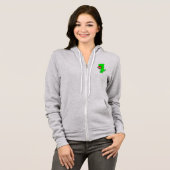 Cute Valentijnsdag Dinosaur Hoodie (Voorkant volledig)