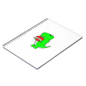 Cute Valentijnsdag Dinosaur Notitieboek (Linkerzijde)