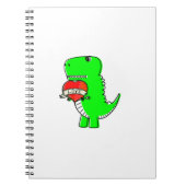 Cute Valentijnsdag Dinosaur Notitieboek (Voorkant)