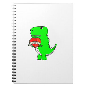 Cute Valentijnsdag Dinosaur Notitieboek