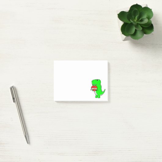 Cute Valentijnsdag Dinosaur Post-it Notes (Kantoor)