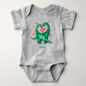 Cute Valentijnsdag Dinosaurs Romper (Voorkant)