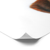 Cute Valentijnsdag Dog Funny Heart Headband Poster (Hoek)