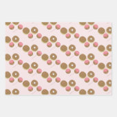 Cute Valentijnsdag Donut and Cake Pop Pattern Inpakpapier Vel (Voorkant 2)