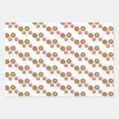 Cute Valentijnsdag Donut and Cake Pop Pattern Inpakpapier Vel (Voorkant)