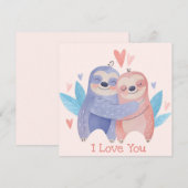 Cute Valentijnsdag Feestdagenkaart (Voorkant / Achterkant)