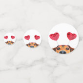 Cute Valentijnsdag Funny Dog Heart Headband Confetti (Voorkanten)
