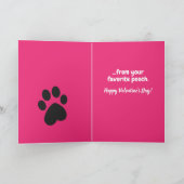 Cute Valentijnsdag Golden Retriever Pooch Smooch Kaart (Binnen)