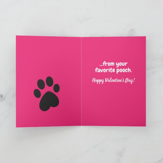 Cute Valentijnsdag Golden Retriever Pooch Smooch Kaart (Binnen)