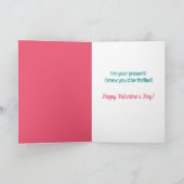 Cute Valentijnsdag Guinea Pig Cadeau Feestdagen Kaart (Binnen)