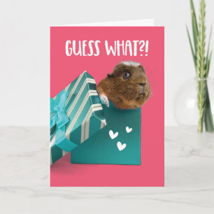 Cute Valentijnsdag Guinea Pig Cadeau Feestdagen Kaart