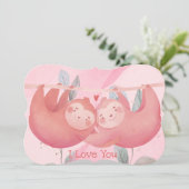 Cute Valentijnsdag Holiday Card Feestdagenkaart (Staand voorkant)