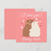 Cute Valentijnsdag Holiday Card Feestdagenkaart (Voorkant / Achterkant)