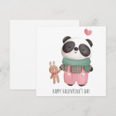 Cute Valentijnsdag Holiday Card Feestdagenkaart (Voorkant / Achterkant)