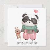 Cute Valentijnsdag Holiday Card Feestdagenkaart (Voorkant)