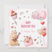 Cute Valentijnsdag Holiday Card Feestdagenkaart (Voorkant)