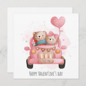 Cute Valentijnsdag Holiday Card Feestdagenkaart (Voorkant / Achterkant)