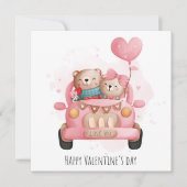 Cute Valentijnsdag Holiday Card Feestdagenkaart (Voorkant)