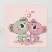 Cute Valentijnsdag Holiday Card Feestdagenkaart (Voorkant / Achterkant)