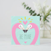 Cute Valentijnsdag Holiday Card Feestdagenkaart (Staand voorkant)