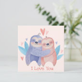 Cute Valentijnsdag Holiday Card Feestdagenkaart (Staand voorkant)