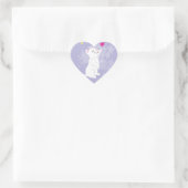Cute Valentijnsdag Kat Hart Sticker (Tas)