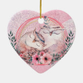 Cute Valentijnsdag keramisch Ornament (Achterkant)