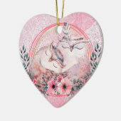 Cute Valentijnsdag keramisch Ornament (Links)