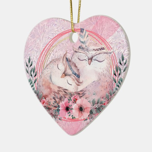 Cute Valentijnsdag keramisch Ornament (Links)