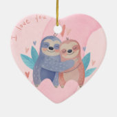 Cute Valentijnsdag keramisch Ornament (Achterkant)