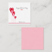 Cute Valentijnsdag Kunst Persoonlijke Platte Notit Notitiekaartje (Voorkant / Achterkant)