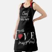 Cute Valentijnsdag liefde hartenvriendje Schort (Insitu)