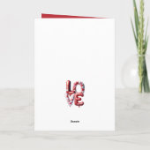 Cute Valentijnsdag Liefde Rode Hartjes Ballonnen K Bedankkaart (Achterkant)