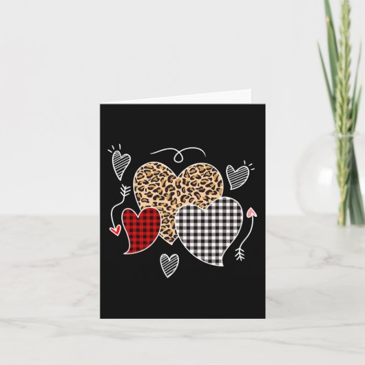 Cute Valentijnsdag Love Hearts Girls Kinder Tiener Kaart (Voorkant)