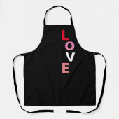 Cute Valentijnsdag Love Typography Baking Schort (Voorkant)