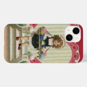 Cute Valentijnsdag, meisje met bloemen Case-Mate iPhone Case (Achterkant (horizontaal))
