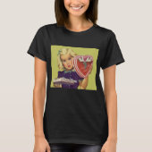  Cute Valentijnsdag, meisje met chocolade T-shirt (Voorkant)