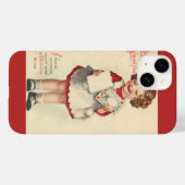  Cute Valentijnsdag, meisje met liefdesbrief Case-Mate iPhone Case (Achterkant (horizontaal))