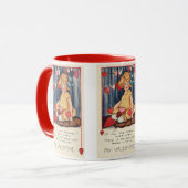  Cute Valentijnsdag, meisje met rood hart Mok (Voorkant links)