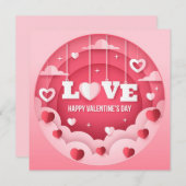 Cute Valentijnsdag Note Kaart (Voorkant / Achterkant)