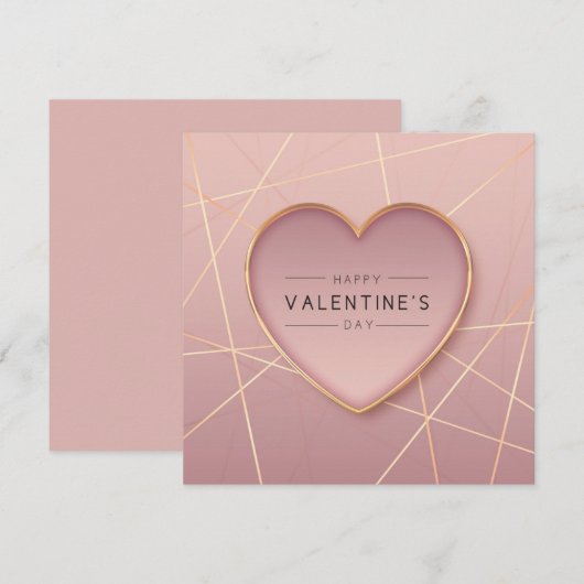 Cute Valentijnsdag Note Kaart (Voorkant / Achterkant)