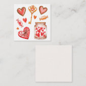 Cute Valentijnsdag Notitiekaartje (Voorkant / Achterkant)