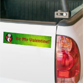 Cute Valentijnsdag Penguin Funny Cartoon Bumpersticker (Op Truck)