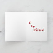 Cute Valentijnsdag Penguin Funny Cartoon Feestdagen Kaart (Binnen)