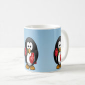 Cute Valentijnsdag Penguin Funny Cartoon Koffiemok (Voorkant rechts)