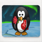 Cute Valentijnsdag Penguin Funny Cartoon Muismat (Voorkant)