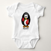 Cute Valentijnsdag Penguin Funny Cartoon Romper (Voorkant)